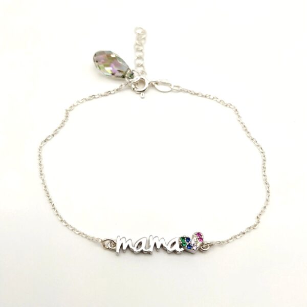 Pulsera Mama Corazon Circonita