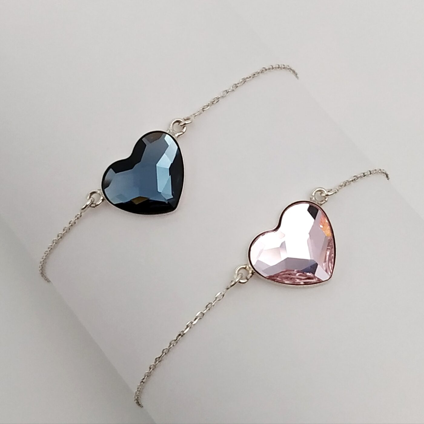Pulsera Corazon Plano Denim Blue - Imagen 3
