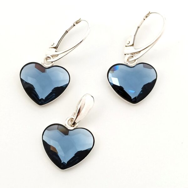 Conjunto Corazon Plano Denim Blue