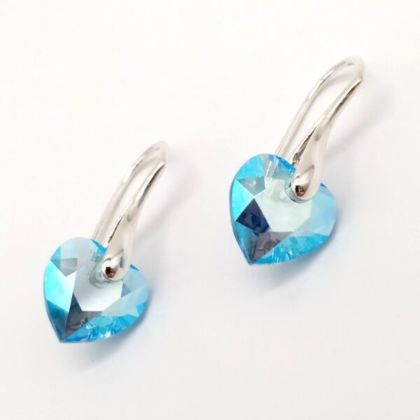 Pendientes Corazon Cut Aquamarine Shimmer