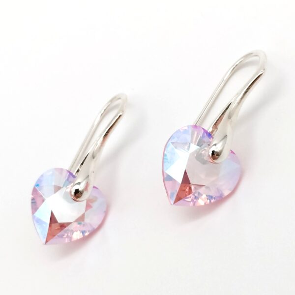Pendientes Corazon Cut Light Rose Shimmer 10,5
