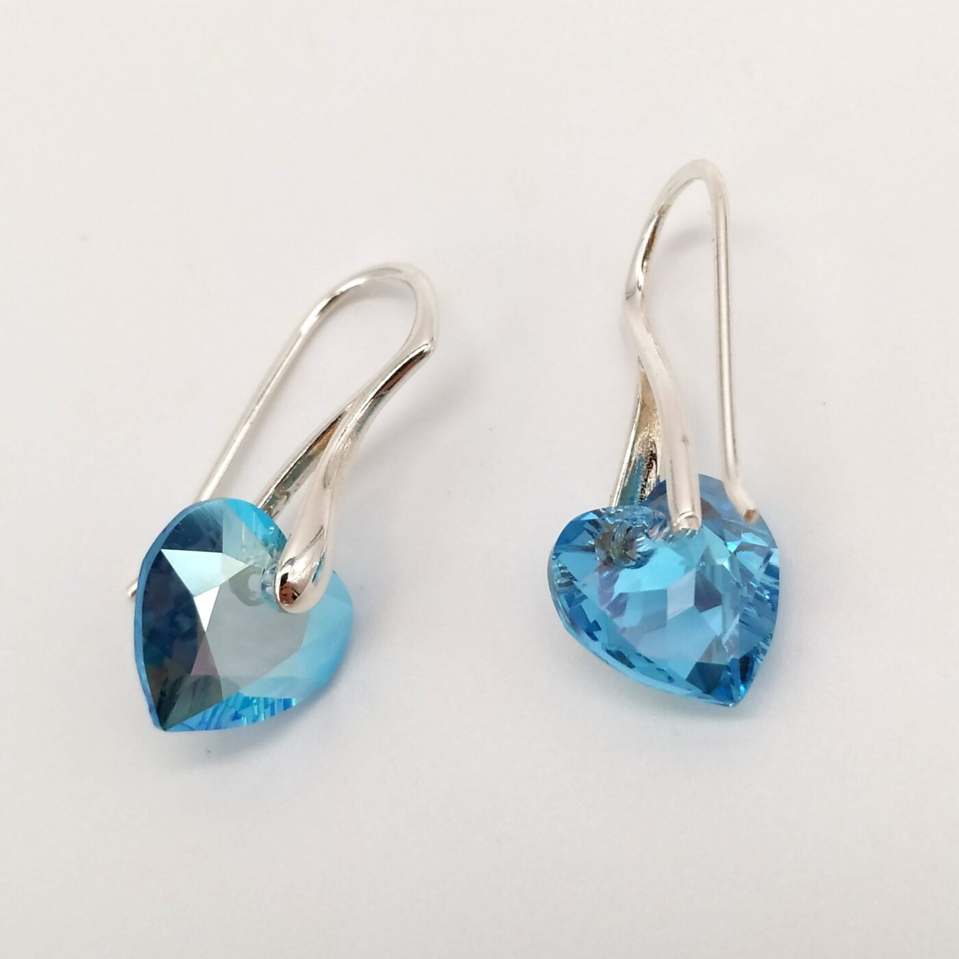 Pendientes Corazon Cut Aquamarine Shimmer - Imagen 4