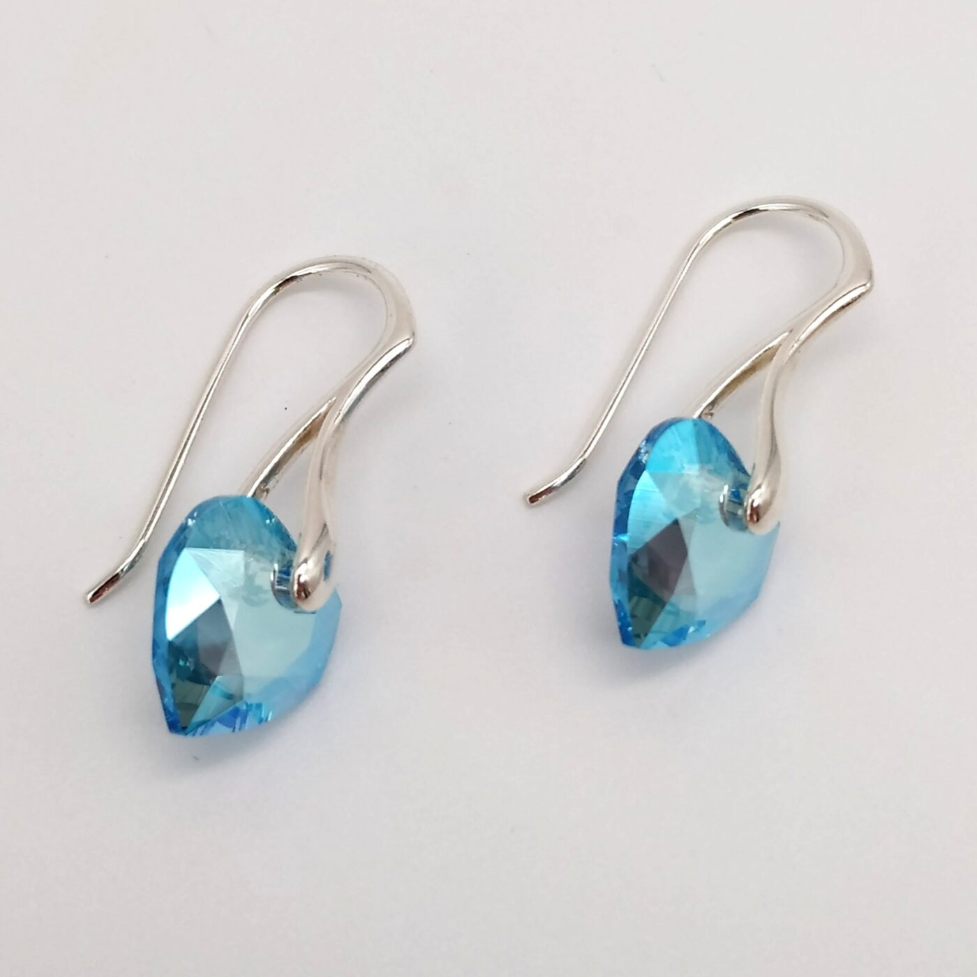 Pendientes Corazon Cut Aquamarine Shimmer - Imagen 3