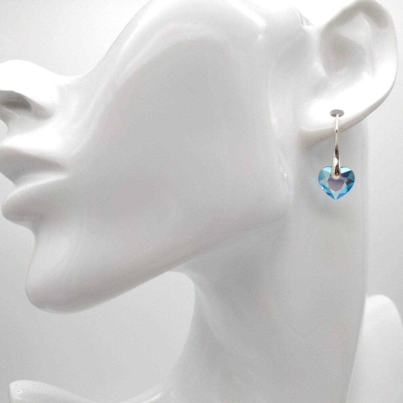 Pendientes Corazon Cut Aquamarine Shimmer - Imagen 2