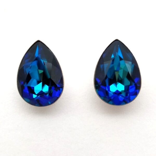 Pendientes Pear Presion Bermuda Blue