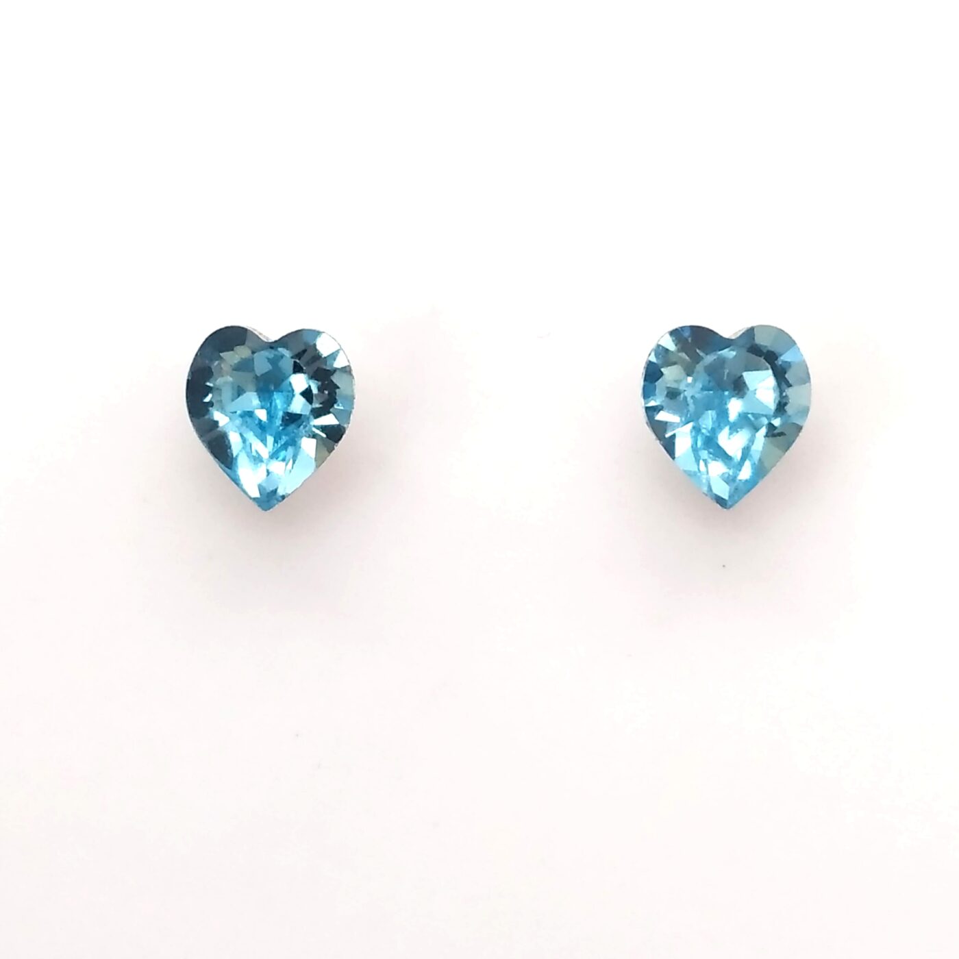 Pendientes Corazon Pequeño Aquamarine 6