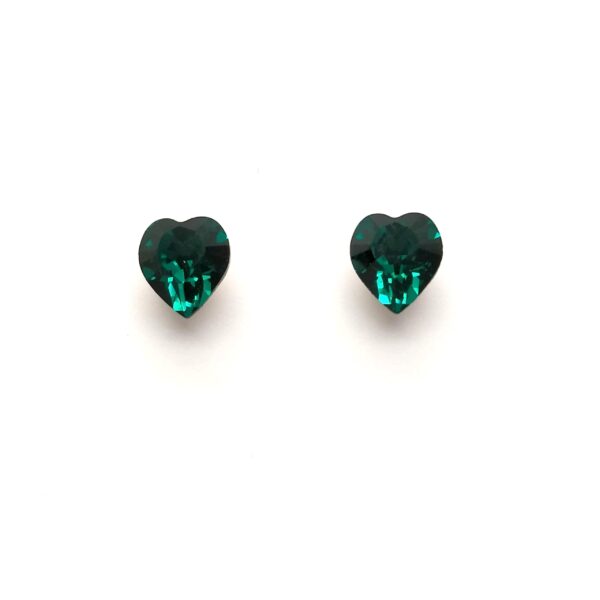 Pendientes Corazon Pequeño Emerald 6