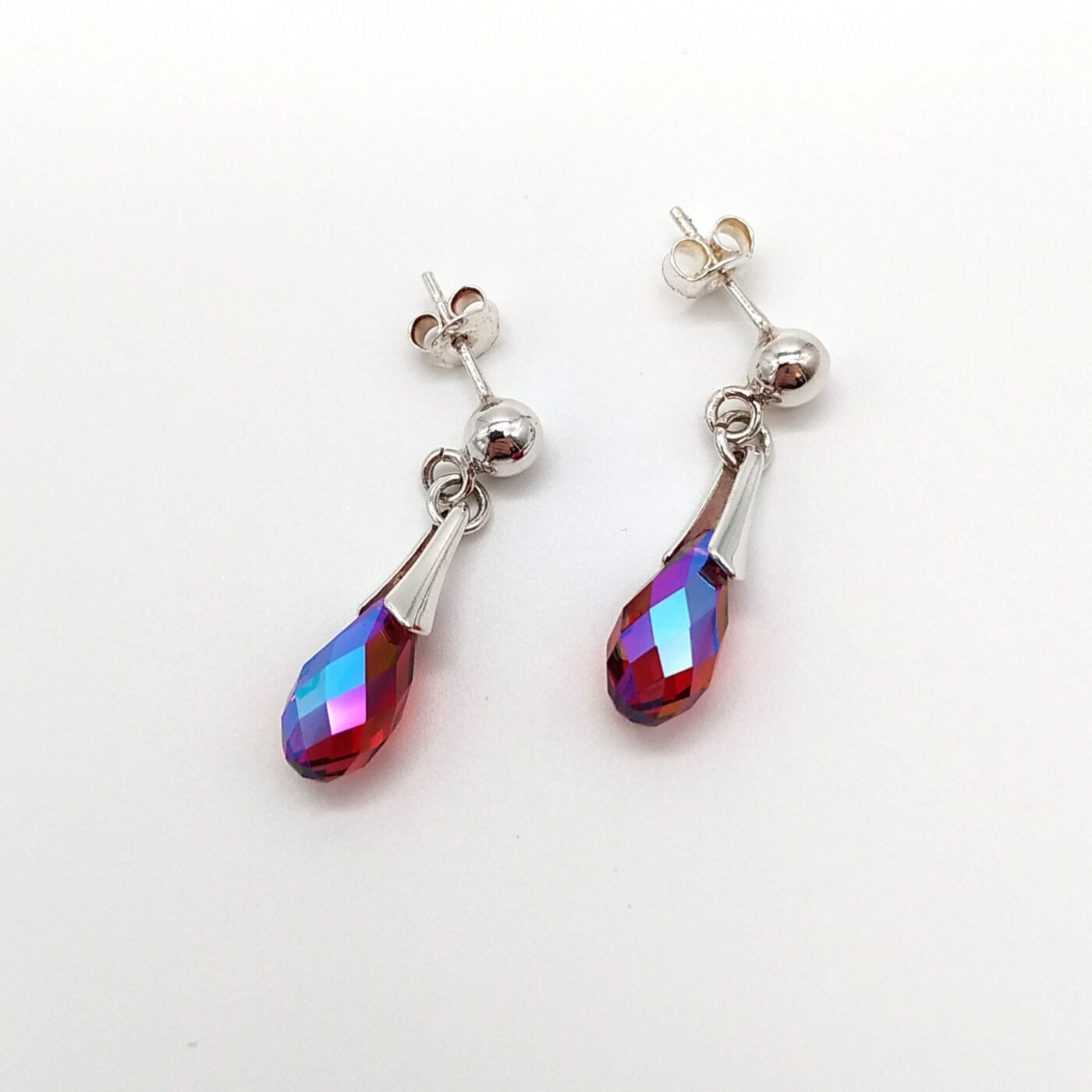 Pendientes Briolette Scarlet Glacier Blue - Imagen 3