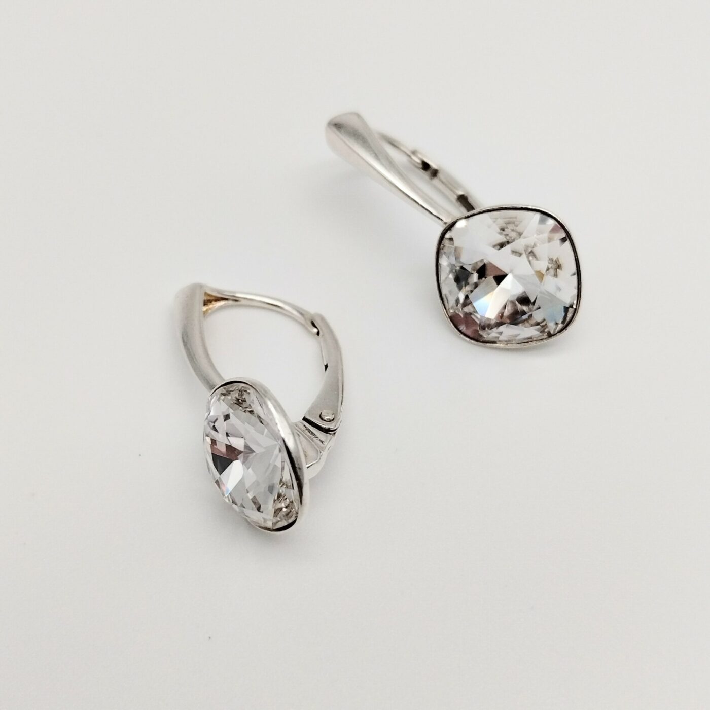 Pendientes Cuadrado Crystal - Imagen 3
