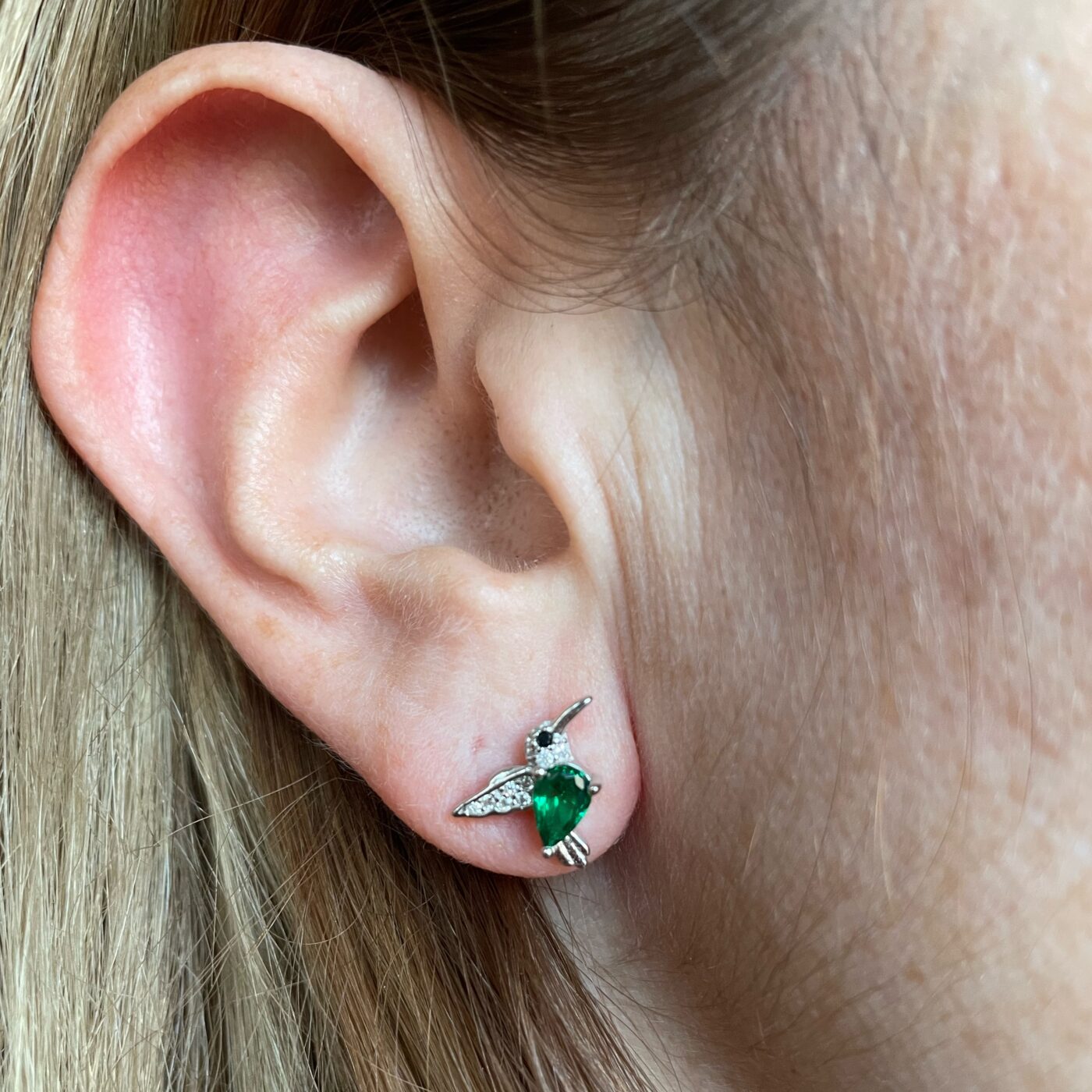 Pendientes Colibri Emerald - Imagen 4